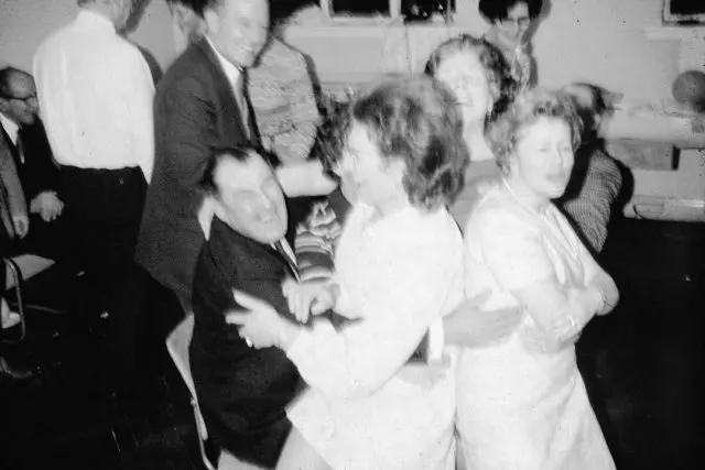 Friends dancing together Friends dancing together at a lively party